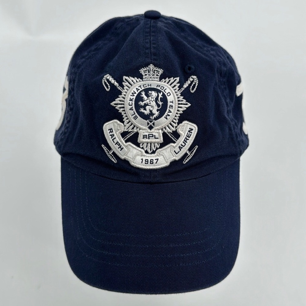 POLO BY RALPH LAUREN Men’s Navy Blue Blackwatch Polo Team Baseball Cap